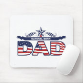 Papa, Vader, een Natuurlijke Geboren Papa Muismat (Met muis)