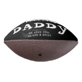 Papa vader Familie 3 Foto Collage Keepslag Black American Football (Gedraaid 270)