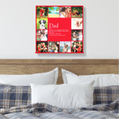 Papa Vader Father Daddy Definitie 12 Foto Pret Roo Canvas Afdruk (Insitu (Slaapkamer))
