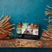 Papa Vader Father Definitie 8 Foto Collage Zwart Fotoplaat (Zijkant)