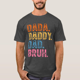 Papa Vader Pa Broer Retro Vintage Vaderdag 2023 T-shirt