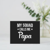 Papa vader papa Vaderdag Best Funny Gift Briefkaart (Staand voorkant)