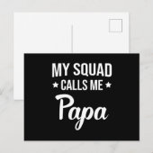 Papa vader papa Vaderdag Best Funny Gift Briefkaart (Voorkant / Achterkant)