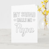 Papa vader papa Vaderdag Beste grappige cadeauidee Kaart (Gele Bloem)