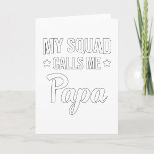 Papa vader papa Vaderdag Beste grappige cadeauidee Kaart