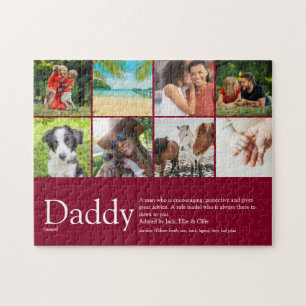 Papa vader Vader Definitie 6 Foto Fun Burgundy Legpuzzel