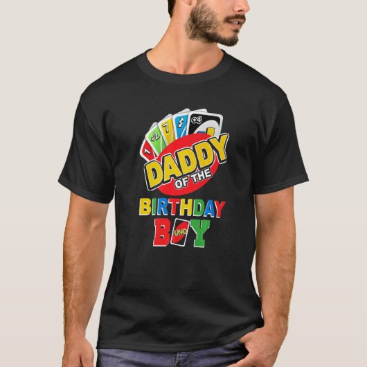 Papa vader van de Birthday Boy Uno Papa vader 1st T-shirt (Voorkant)