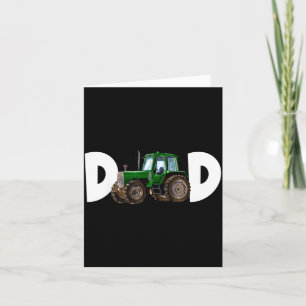 Papa Vader van de verjaardagsjongen kind tractor b Kaart