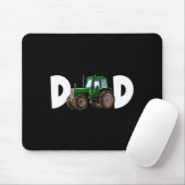 Papa Vader van de Verjaardagsjongen Kind Tractor B Muismat (Met muis)