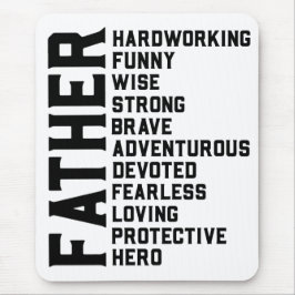 Papa Vaderdag cadeau. Papa cadeau. F Muismat