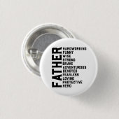 Papa Vaderdag cadeau. Papa cadeau. F Ronde Button 3,2 Cm (Voorkant /achterkant)
