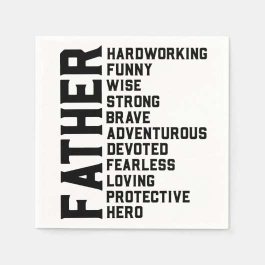 Papa Vaderdag cadeau. Papa cadeau. F Servet (Voorkant)