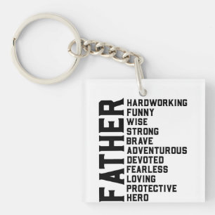 Papa Vaderdag cadeau. Papa cadeau. F Sleutelhanger
