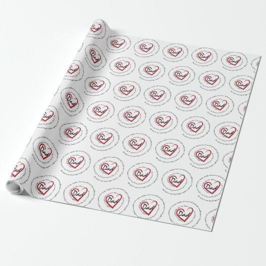 Papa - vaderdag cadeaupapier (Uitgerold)