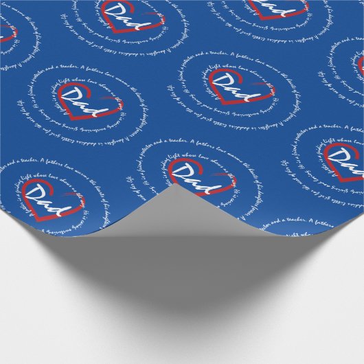 Papa - vaderdag cadeaupapier (Hoek)