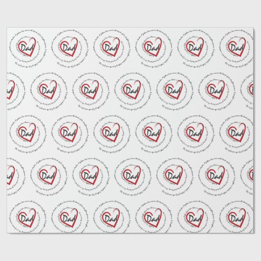 Papa - vaderdag cadeaupapier (Vlak)