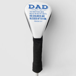 Papa - Vaderdag Christelijke Schrift Golfheadcover