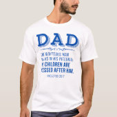 Papa - Vaderdag Christelijke Schrift T-shirt (Voorkant)