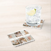 "Papa" Vaderdag Custom Foto's Papier Onderzetter (Insitu)