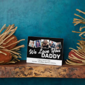 Papa Vaderdag Foto Collage Fotoplaat (Zijkant)