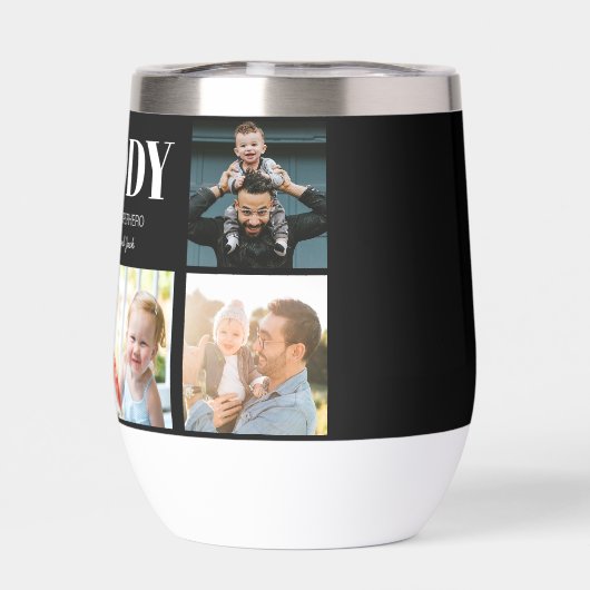 Papa Vaderdag fotocollage op maat (Achterkant)