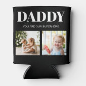 Papa Vaderdag fotocollage op maat Blikjeskoeler (Voorkant)