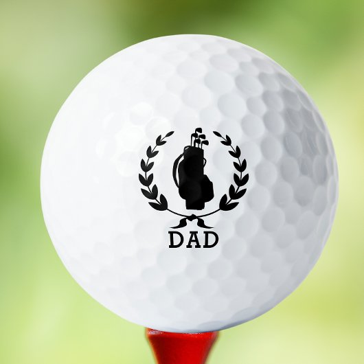 Papa Vaderdag Golf Bag Wreath Persoonlijk Golfballen