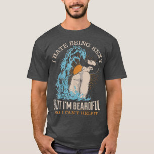 Papa vaderdag grappig cadeau Beard dad papa beer T-shirt