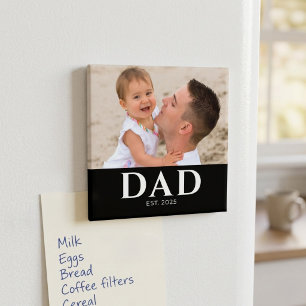 Papa Vaderdag ingesteld door foto Magneet