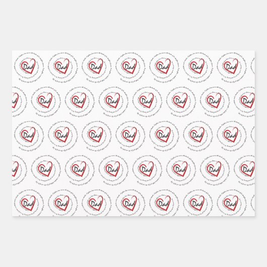 Papa - vaderdag inpakpapier vel (Voorkant 2)