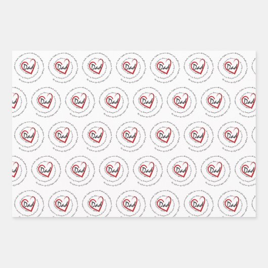 Papa - vaderdag inpakpapier vel (Voorkant)