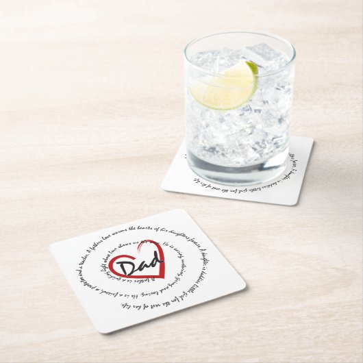 Papa - vaderdag kartonnen onderzetters (Insitu)