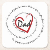 Papa - vaderdag kartonnen onderzetters (Voorkant)