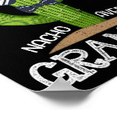 Papa Vaderdag Nacho Gemiddelde Opa Cinco D Poster (Hoek)