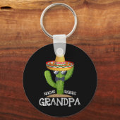 Papa Vaderdag Nacho Gemiddelde Opa Cinco D Sleutelhanger (Voorkant)