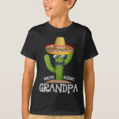 Papa Vaderdag Nacho Gemiddelde Opa Cinco D T-shirt (Voorkant)