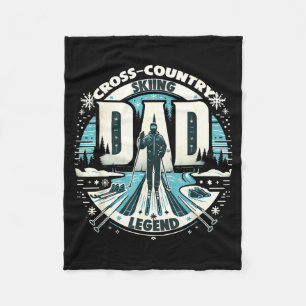 Papa vaderdag papa het langlaufen fleece deken