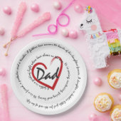 Papa - vaderdag papieren bordje (Feest)