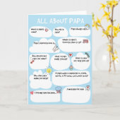 PAPA Vaderdag Questionnaire Kaart, vul de Kaart (Gele Bloem)