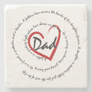 Papa - vaderdag stenen onderzetter