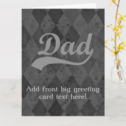 Papa Vaderdag van de Schaduwen van de harlekijn de Kaart (Gele Bloem)