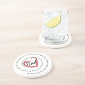 Papa - vaderdag zandsteen onderzetter (Zijkant)