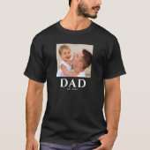 Papa Vaderdag Zwart T-shirt (Voorkant)