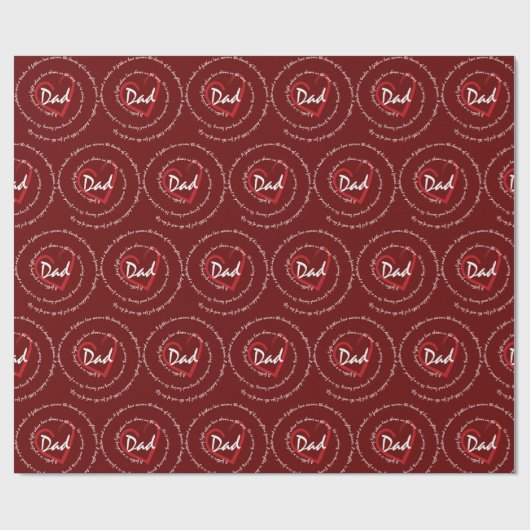 Papa - vaders cadeaupapier (Vlak)