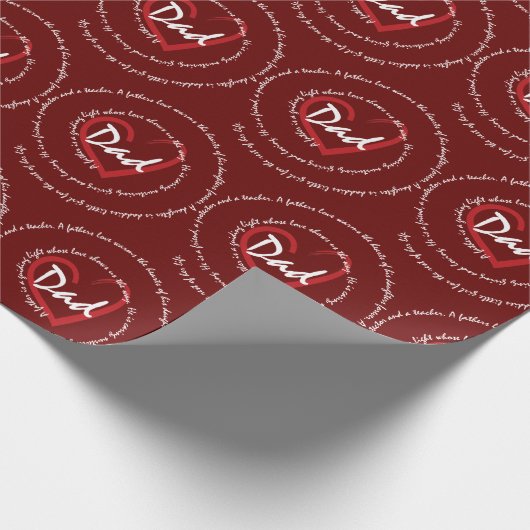 Papa - vaders cadeaupapier (Hoek)
