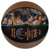 Papa Vaders Dag 4 Foto Keepsake Basketbal (Voorkant)