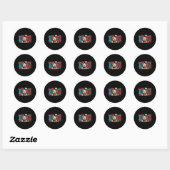 Papa  vaders dag bal softbal t-ball ronde sticker (Vel)
