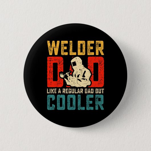 Papa Vaders Dag Cool Lassen Papa Opa Mannen Ronde Button 5,7 Cm (Voorkant)