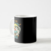 Papa Vaders Dag Gift Echt Cool Papa Vist Koffiemok (Voorkant links)