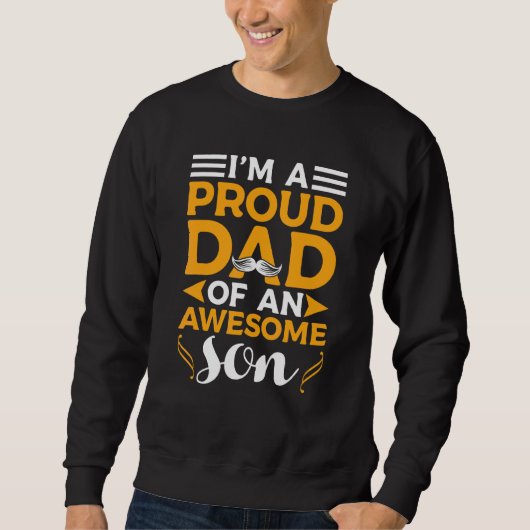 Papa vaders dag ik ben een trots vader van een Gew Trui (Voorkant)